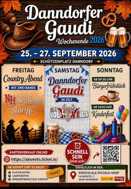 Plakat Danndorfer Gaudi 2026